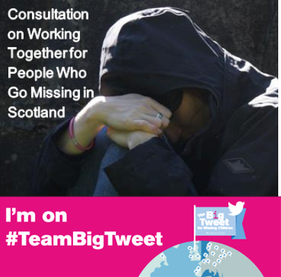 MissingPersonsS's profile picture. The Scottish Government is working jointly with a range of partners to develop a Missing Persons Strategy for Scotland.
Retweets do not imply endorsement.