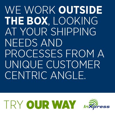 InXpress has shipping solutions for express, import and freight services through world class carriers you know and trust, but also with our personal service.