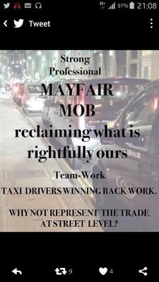 Mayfair Mob bringing you the latest info on Taxi ranks. Please give all ranks 10 minutes. winning work back together https://t.co/aoMm8gSDd9