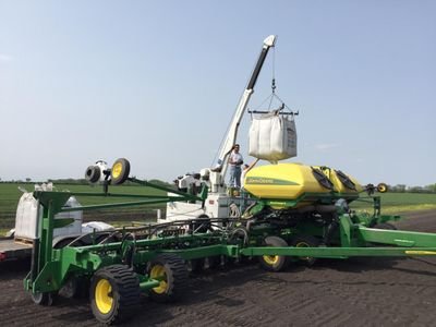 Farmer growing sugarbeets, wheat, soybeans and navy beans in NE North Dakota