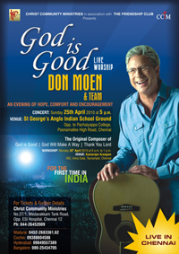 Don Moen is an American singer, song writer, pastor and producer of Christian worship music.