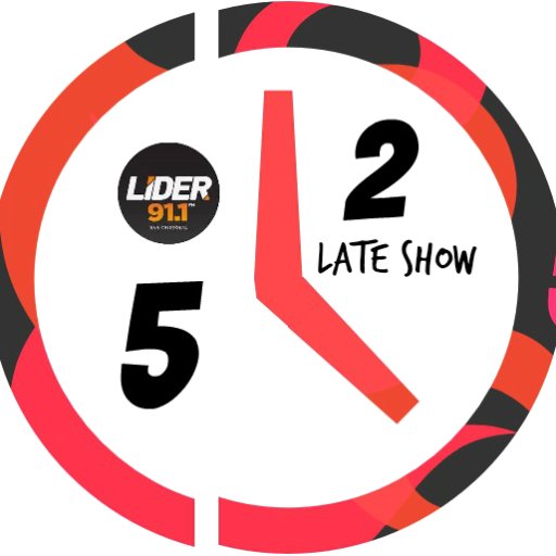 LateShow --- Lunes a Viernes 8:00PM
5Palas2---Sabado 2:00PM
@Lider91Fm