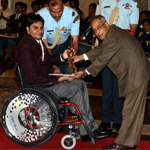 Arjuna Awardee Paralympian 2012- 16- 21 Asian games medalist🥈🥇🥈 🥇2010-14 -18 World championship 🥈🥈medallist 2015-17 world rank 2nd Jai hind 🇮🇳🇮🇳🇮🇳