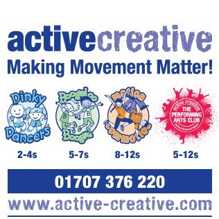 Franchise of Active Creative in the South East Herts. award winning and OFSTED praised Dinky Dancers, Boogaloo Boogie and Motion Commotion classes and parties.