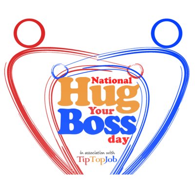 The Official National Hug Your Boss Day Page - Created by https://t.co/bq371bgt8p. Next celebrating on Friday 13th September 2019 - only unlucky for some.