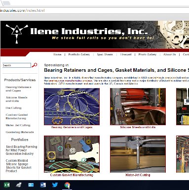 ilene ind mfg gaskets/ilene ind die cuts and water jet cuts gaskets/ilene ind mfg silicone sheets and rolls/ilene ind sells gasket material by the yard