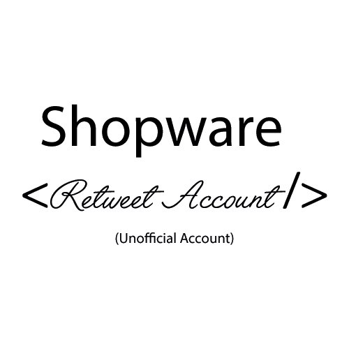 #Shopware #Developer 
(Unofficial Account)
