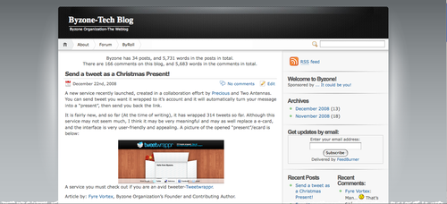 I'm a blogger, an aspiring (Web) designer. And a founder of a tech blog.