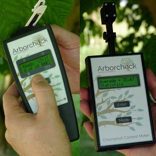 Analytical stress diagnostic systems using chlorophyll fluorescence measurements specifically designed for the arboricultural industry