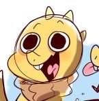 ArmlessKid's profile picture. 'Hey everyone! I'm Monster Kid! Anyway, wanna talk about Undyne?!' [UnderTale Roleplay He's 11, but acts like a 6 year old.]