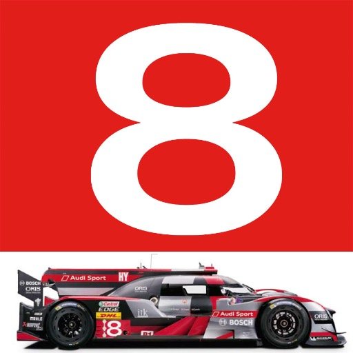 @Audi__Sport R18 e-tron quattro #8 driven by @LoicDuval , @LucasdiGrassi & @OllyJarvis. Feed powered by the fans at @AudiClubofNA.