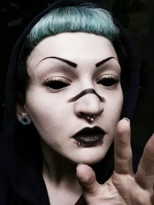 ab5enthia's profile picture. 🛸Brittany🛸
Just an awkward space case 👽
Goth | Rivethead | Cyber Goth | I dunno just myself 💀
Makeup junkie💄
Aggrotech | Industrial | EBM 🎵