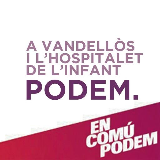 El 20-D vam obrir un nou temps històric. Twitter de Podem a Vandellòs i L'Hospitalet de L'infant. podemhospitalet@gmail.com