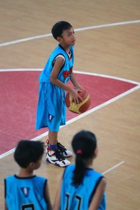 8 Years Old Victoria Basketball Club Jakarta Point Guard
3rd Grade Al-Azhar Kembangan Elementary School
Ht : 130 Cm Wt : 22 Kg
