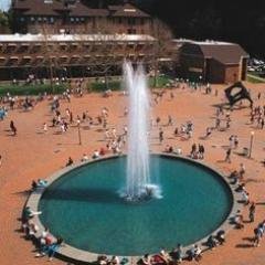 I'm the Fountain in Red Square at Western Washington University. I'm named for Dr. Charles H. Fisher, President of WWU from 1923-1939.