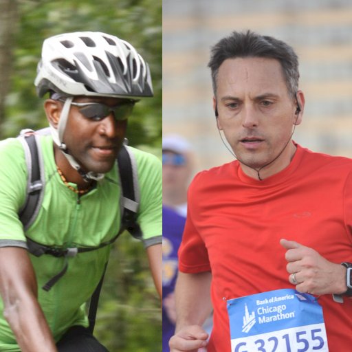 Two middle-age men attempt endurance training glory.