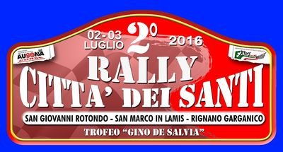Pagina Twitter ufficiale del I˚ rally città dei santi, San Giovanni Rotondo - San Marco In Lamis - Rignano Garganico (FG) Puglia,Italy.18-19 Luglio.