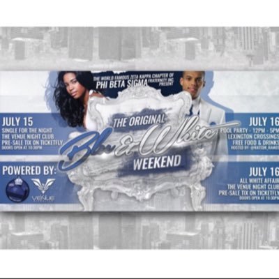 The OFFICIAL page for the ANNUAL BLUE & WHITE WEEKEND hosted by the @ZKSigmas Chapter of ΦβΣ. July 15-17 2016...34 years strong & counting!!