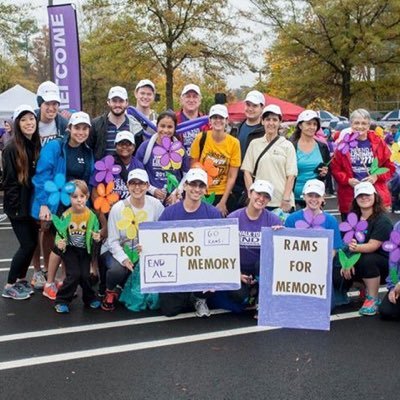 A group of VCU students, faculty, and alumni promoting awareness and fundraising to #EndAlz follow us on instagram: rams4memory