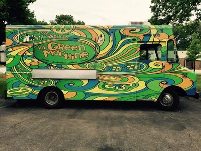 The Green Machine food truck is located in Cleveland, Ohio. We do our best to provide delicious, healthy food made with local and organic ingredients.