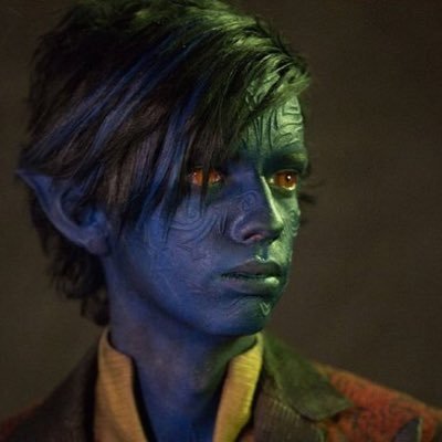 Oh uh hi I'm Kurt....I'm blue....and uh I also teleport....