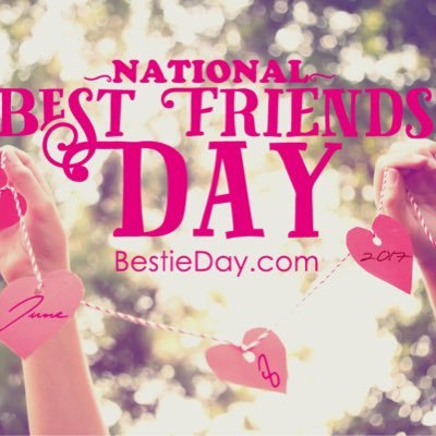 worldbestieday's profile picture. Official Twitter account for Best Friends Day on June 8th, since 2012! Best friends can be people or animals! #nationalbestfriendsday #bestfriendsday