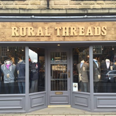 Menswear retailer in Bakewell in the heart of the beautiful Peak District. 2 Royal Oak Place, DE45 1EE. Tel:01629814427 E: ruralthreadsbakewell@gmail.com