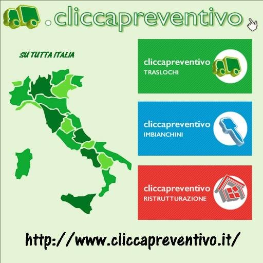 Cliccapreventiv's profile picture. Cliccapreventivo è un portale web multi servizi che consente agli utenti di  trovare in modo semplice e veloce le aziende di servizi della propria zona.
