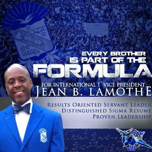 Brother Jean Lamothe Phi Beta Sigma Fraternity Inc. 1st Vice President  2017