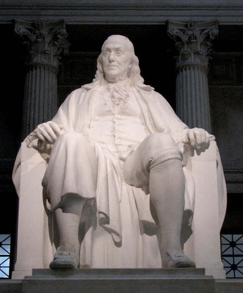 I'm the ghost of Ben Franklin's statue, and I can't wait for Beth and Dany's wedding!!!