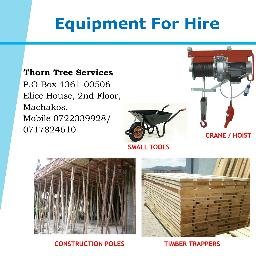 Hire||Concrete Mixers||Cranes||Vibrators ||Machakos,Kenya||Get in touch ||Email ||thorntreeservices@gmail.com|| Whatsupp +254722339928||