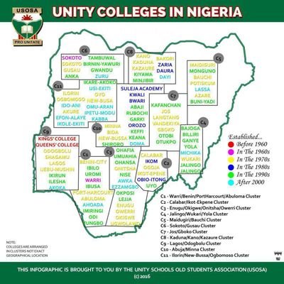 The best of the Nigerian Educational System. Alumni of all Unity Schools in Nigeria, Federal Boys & Girls belong here. Take a seat. Follow & flow. PRO UNITATE!