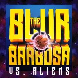 The Blur Barbosa is ready to beat the aliens in an interplanetary game. Download now on App Store and Google Play.