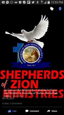 FOUNDER / SNR PASTOR / GENERAL OVERSEER , SHEPHERDS OF ZION MINISTRIES INTERNATIONAL CHURCH