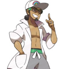 Kukui es un hombre alto, moreno y de aspecto fornido. Ostenta una gorra con un arcoíris en la frente de esta, junto a una bata de color blanco, lleva unas gafas
