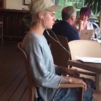 what is Justin listening to?