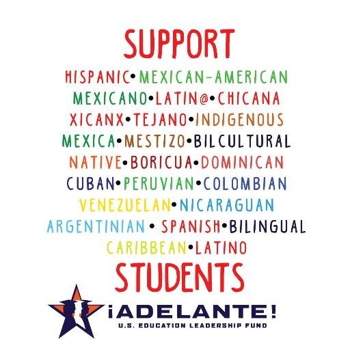 ¡Adelante! strives to be a national leader in providing leadership development opportunities for Latino students through scholarships, internships & workshops.