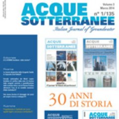 Acque Sotterranee-Italian Journal of Groundwater - Open Access - Peer Reviewed - SCOPUS and ESCI (WoS) indexed. One of the oldest European groundwater journals