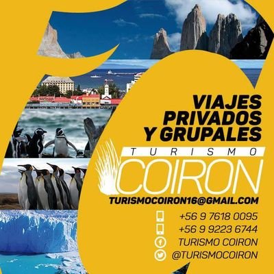 mini empresa de viajes en toda la Patagonia ,viajes privados y grupales a Torres del Paine,Cueva del Milodon ,Fuerte Bulnes,Pinguineras,Tierra del Fuego y mas