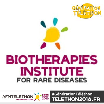 Biotherapies Institute, by AFM-Téléthon (@AFMPresse), to develop treatments against #RareDiseases.#genetherapy #celltherapy https://t.co/6bkTWpst6i