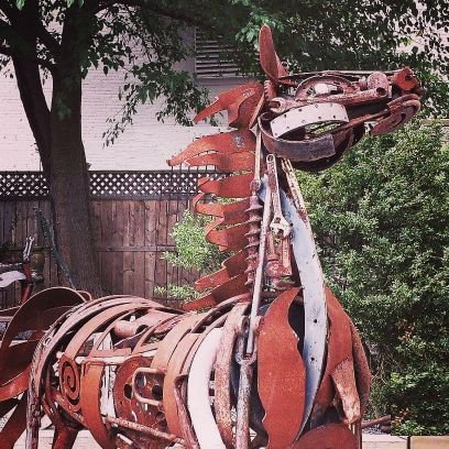 artifactsonmain's profile picture. Iron Sculpture, One-of-a Kind Objects on Main Street in Little Washington, Va.