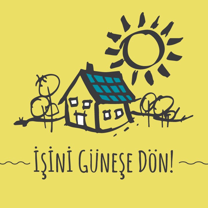 İşini Güneşe Dön projesi @yesildusunceder tarafından yürütülmektedir.