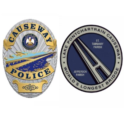 The Official Twitter of the Causeway Police Department and the Greater New Orleans Expressway Commission.