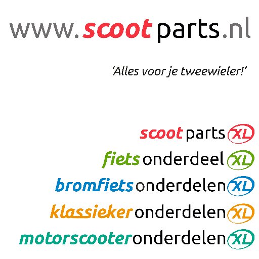 Scootparts.nl is al sinds 1999 de grootste on-line webwinkel voor scooteronderdelen in Nederland. Altijd de beste prijs en met 100% kopersgarantie. Tot ziens!