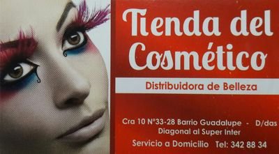 tdadelcosmetico's profile picture. TIENDA DEL COSMETICO
Distribuidora de Belleza
Dosquebradas
Cra 10 N° 33-28 Barrio Guadalupe
Diagonal al Super Inter. Parqueadero propio
Tel.3428834 - 3137607825
