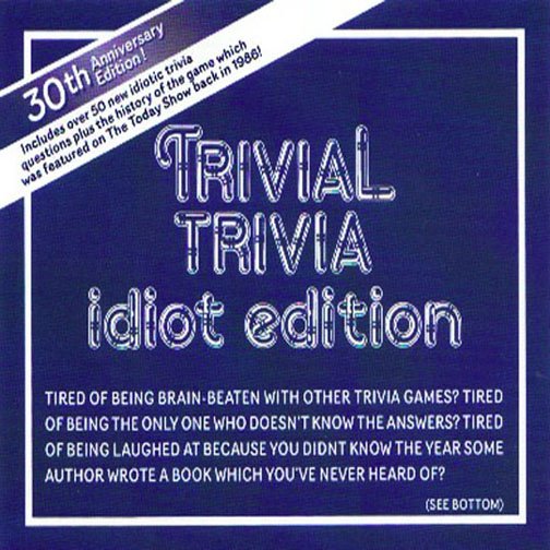 Idiot Trivia Idiot Trivia Twitter