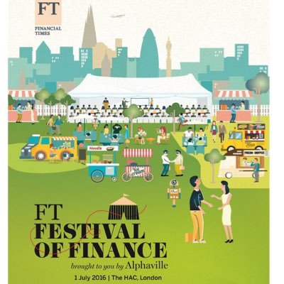 FT's Festival of Finance brought to you by @FTAlphaville * Peace * Love * Higher Returns * Event date: July 1, 2016 #FestivalofFinance