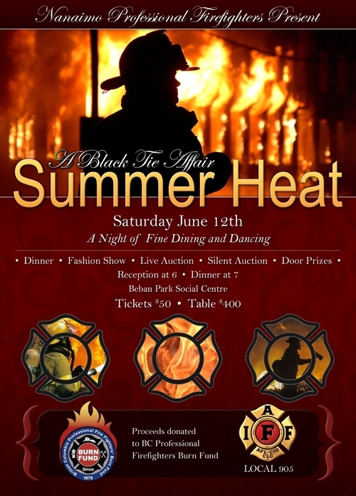 IAFF local 905 present Summer Heat, a charity fundraiser for the BCPFFA burn fund.  June 12, 2010