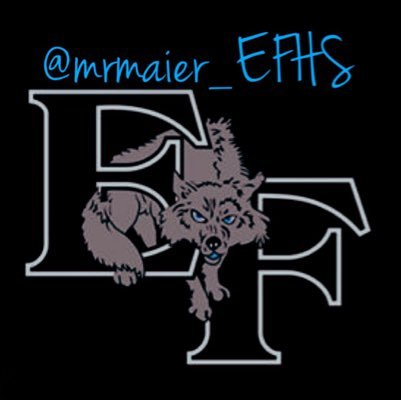 Mr. Maier @ EFHS. Former CTE Dept Chair, Graphic Design, Ed Professions, and English Teacher. Girls Soccer & Tennis. I have the best job in the whole world.