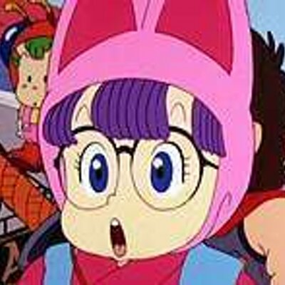 アラレちゃん いま友達とおしゃべり